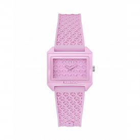 Guess Damklocka GW0677L2 (Ø 33 mm) rosa Silikon