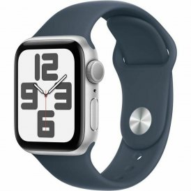 Apple Smartklocka Watch SE (2a Gen) Blå Silvrig 40 mm Aluminium