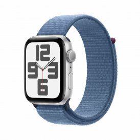 Apple Smartklocka MREF3QL/A Blå Silvrig 44 mm silver Aluminium
