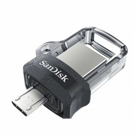 USB-minne SanDisk Ultra Dual m3.0 Silvrig 128 GB