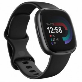 Fitbit Smartklocka Versa 4 Svart Aluminium