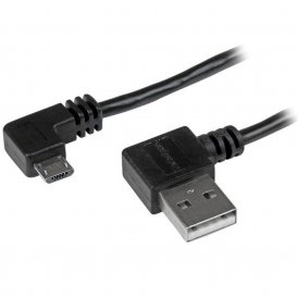 Kabel USB naar Micro-USB Startech USB2AUB2RA2M Zwart