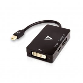 Mini DisplayPort till VGA/DVI/HDMI Adapter V7 V7MDP-DPDVIHDMI-1E Svart