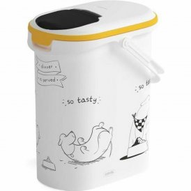 Curver Behållare för husdjursfoder 794092 Vit Plast 4 Kg 10 L