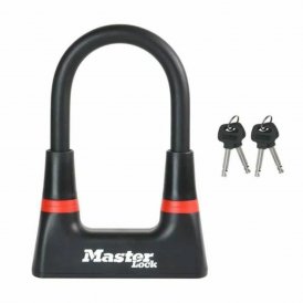 Master Lock Hänglås med nyckel svart stål