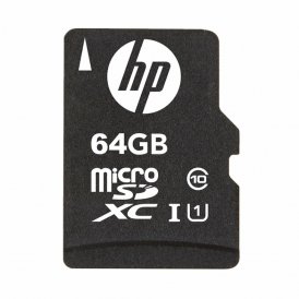 Micro-SD Minneskort med Adapter HP SDU64GBXC10HP-EF 64GB