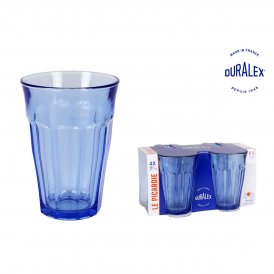Glasset Duralex Picardie Blå 360 ml Ø 8,8 x 12,4 cm (4 antal)