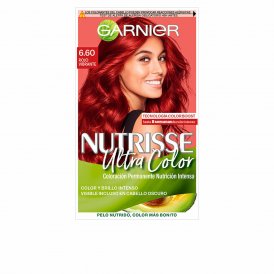Garnier Permanent färg Nutrisse Knallrött Nº 6. 60 6, 60-röd Vibrant (3 antal)