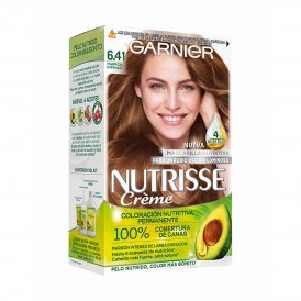 Garnier Permanent hårfäg - creme Garnier Nutrisse Nº 6,41-Sweet Amber (3 antal)