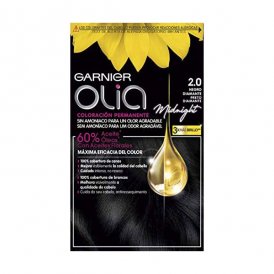 Garnier Permanent färg Olia Nº 2. 0 svart Diamond Platinablont (1 antal) Svart