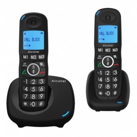 Alcatel Trådlös Telefon Versatis XL 535 Duo Svart (2 pcs) plast