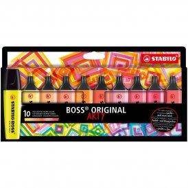 Stabilo Fluorescerande markörsuppsättning Boss Original Arty 10 Delar Multicolour