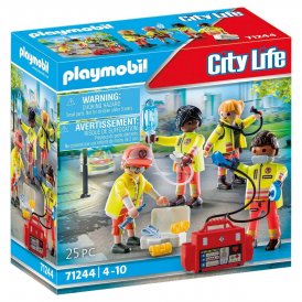 Playmobil Playset 71244 City Life Rescue Team 25 Delar Plast