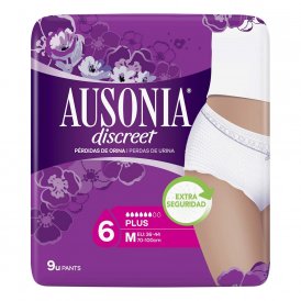 Inkontinensbinda Ausonia Discreet Boutique Medium (9 uds)