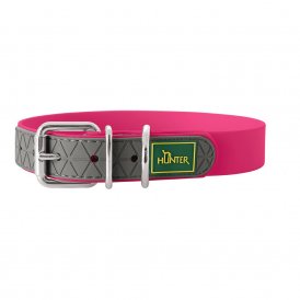 Hundhalsband Hunter Convenience rosa Storlek M (38-46 cm) Plast