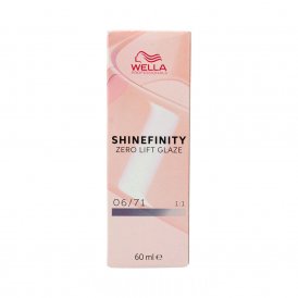Permanent hårfäg Wella Shinefinity Nº 06/71 (60 ml)