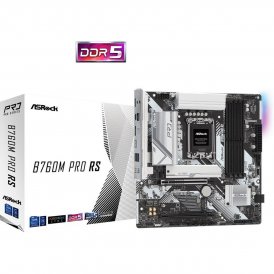 ASRock Moderkort 90-MXBLH0-A0UAYZ LGA 1700 Intel B760 Svart