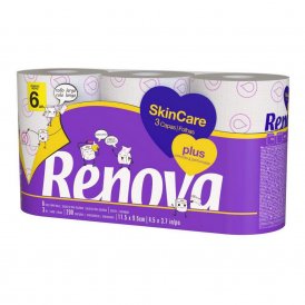 Toalettrulle Renova Skin Care (6 uds)