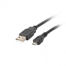 USB-kabel till mikro-USB Lanberg 480 Mb/s Svart