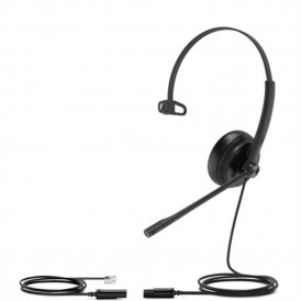 Yealink Hörlurar med Mikrofon YHS34 LITE MONO Svart aluminium
