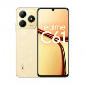 Realme Smartphone C61 6, 74" Unisoc TigerT612 6 GB RAM 128 Gyllene Guld
