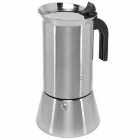 Bialetti Italiensk Kaffepanna Silvrig Trä Rostfritt stål