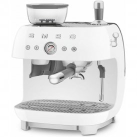 Smeg Kaffebryggare 50's Style Vit Rostfritt stål