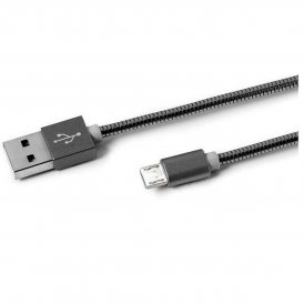 Kabel Micro USB Celly USBMICROSNAKEDS Svart 1 m