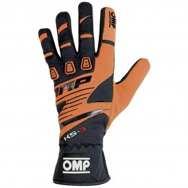 Karting Gloves OMP KS-3 S Svart Orange