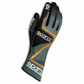 Karting Gloves Sparco RUSH 2020 Orange Grå 9
