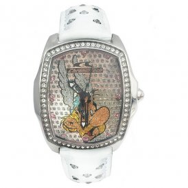 Chronotech Damklocka CT7896LS-88 (Ø 33 mm) Vit Rostfritt stål