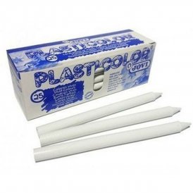 Jovi Tjocka färgpennor Plasticolor Vit 25 Delar