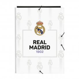 Folder Real Madrid C.F. Svart Vit A4 (26 x 33.5 x 2.5 cm)