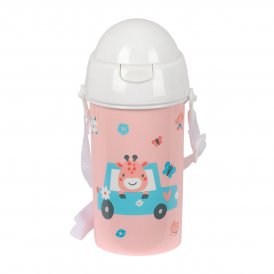 Safta Vattenflaska Jirafa Korall PVC 500 ml