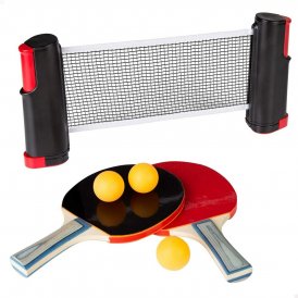 Ping Pong Set med nät Indragbar