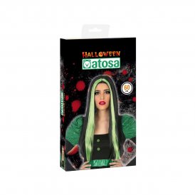BigBuy Carnival Peruk till Halloween 118189 Grön (Renoverade A) Polyester