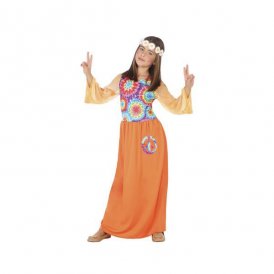 Kostuums voor Kinderen Hippie Oranje (1 Pc)