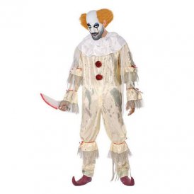 Maskeraddräkt vuxna Blodig clown Vit (1 pcs)