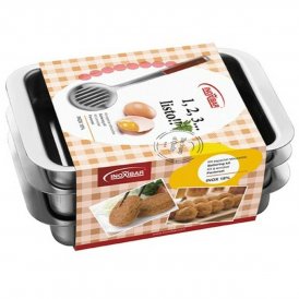 Inoxibar Ugnsbleck 59271 Stål 21 x 15 cm (3 antal) rostfritt rostfritt stål