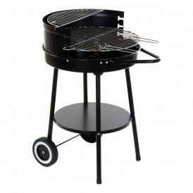 Kolgrill med hjul DKD Home Decor Svart Metall Plast 59 x 49,5 x 82 cm