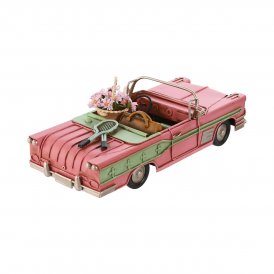 Home ESPRIT Prydnadsfigur Bil rosa Metall