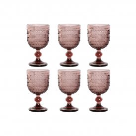 Home ESPRIT Glasset rosa Glas 240 ml (6 antal)