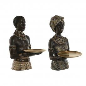 Home ESPRIT Prydnadsfigur (2 antal) Plast