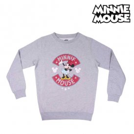 Sweatshirt zonder Capuchon voor Meisjes Minnie Mouse Grijs