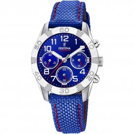Festina Herrklocka F20346/2 Blå Rostfritt stål