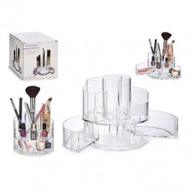 Make-up organizer Transparant Plastic (15,5 x 15 x 15,5 cm)