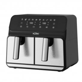 Solac Luftfritös FA1520 Svart 1700 W 8 L Rostfritt stål
