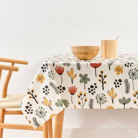 Fläckresistent bordsduk i harts Belum Paola 1 Multicolour 200 x 150 cm