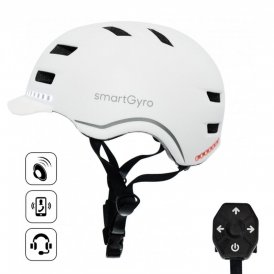 Hjälm för elscooter Smartgyro SMART PRO Vit (Renoverade A)