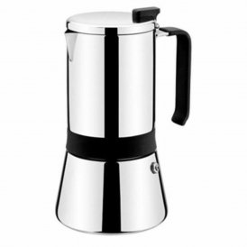 Monix Italiensk Kaffepanna M770004 Stål Rostfritt 4 Csészék Grå Rostfritt stål